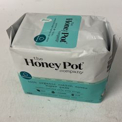 16 The Honey Pot Herbal Infused Super Absorbency Pads with Wings Organic Pads