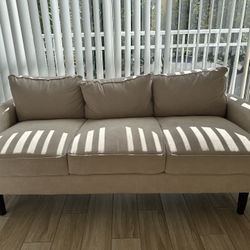 Beige sofa