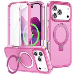 NIB iPhone 17 Pro Full Body Shockproof Case with Magnetic Invisible Stand 