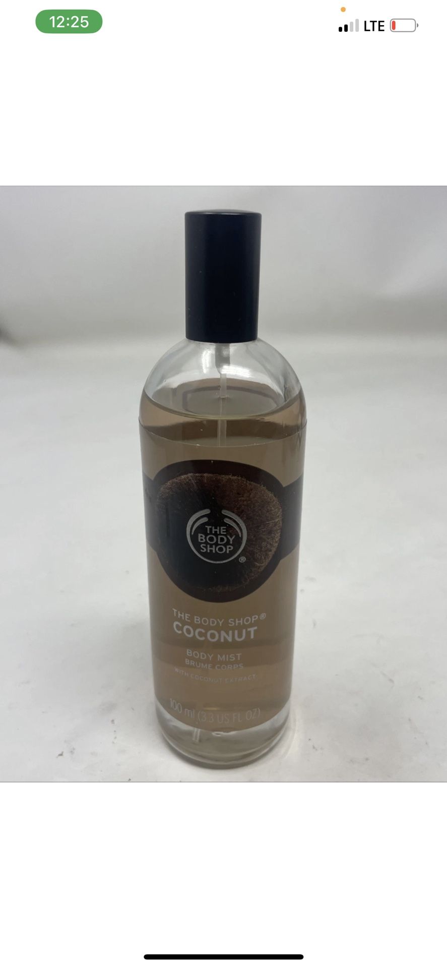 New The Body Shop Coconut Body Mist 3.3 Oz Made In France