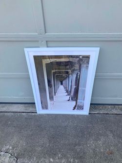 Framed Temple Corridor Photography Print
