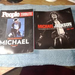 Michael Jackson Tribute Books Collection Of 2