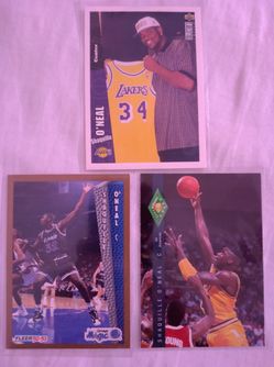 Shaquille O'Neal Basketball Cards Rookie RC Sports Cards Lot LSU Orlando Magic