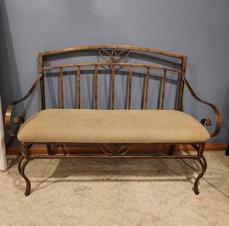 Metal Bench With Cusion