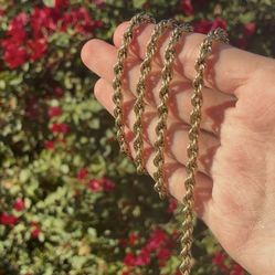 10 Karat Gold Rope Chain 