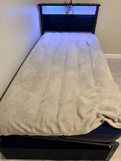 Two twin bed frames