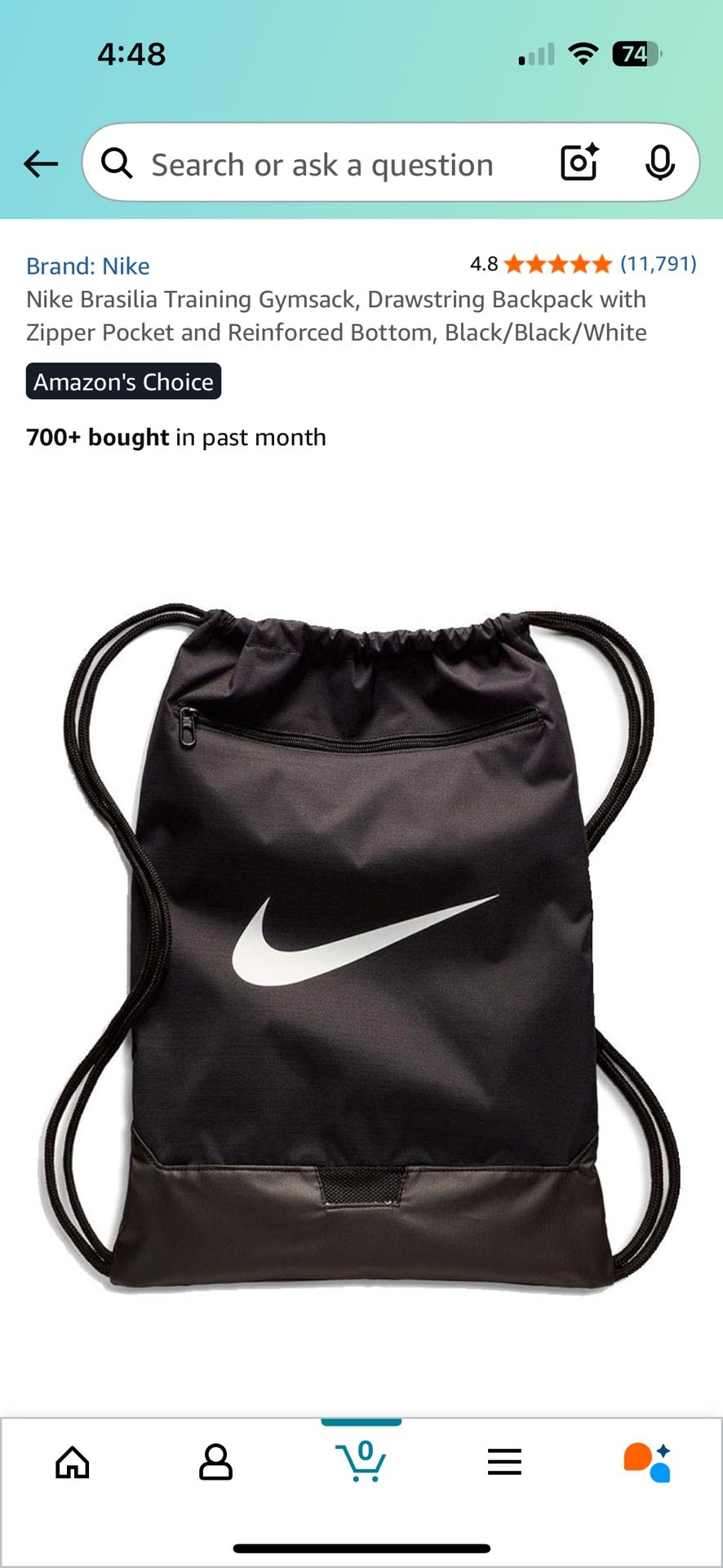 Nike Move To Zero Bag Backpack