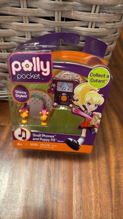 Polly Pocket Snail Phones and Puppy P3 Figures