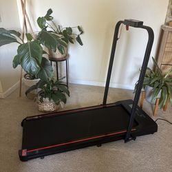 Compact Walking Pad Treadmill with Handle Bar