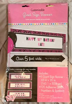 New Customizable Giant Sign Banner