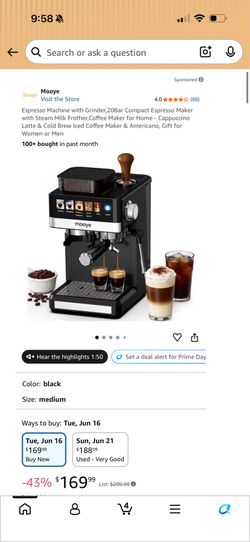 Mooye espresso machine