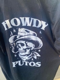 Snap-on Tools Black Graphic Tee - Cowboy Skull Howdy P***s Men's M