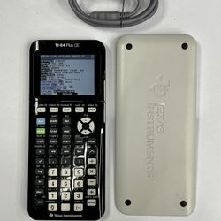 Texas Instruments TI-84 Plus CE Graphing Calculator, USB Cable, Black W/cover