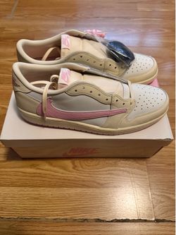Jordan 1 Retro Low OG SP Travis Scott Shy Pink Size 12