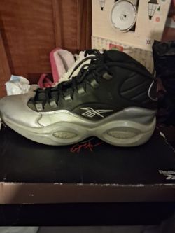 RBX ALLEN IVERSON BLACK AND GRAY ONLY WORN 2X