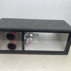 Single 10” American Bass Plexiglass Box