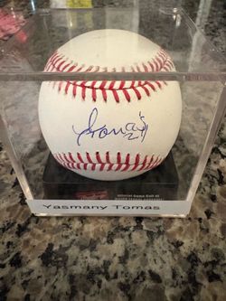 Yasmany Tomas signed baseball MLB