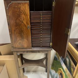 Lovely High End Antique With Many Satin Lined Drawers