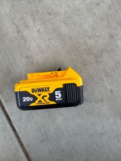 20v Dewalt XR battery 5ah and charger (New)