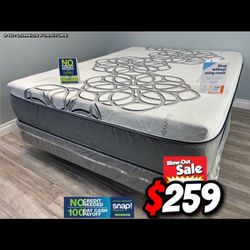 Queen Sky Comfort Bamboo Cool Gel Memory Foamm Matres!!