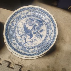 Antique Japanese ceramic plates and bowls 12 total