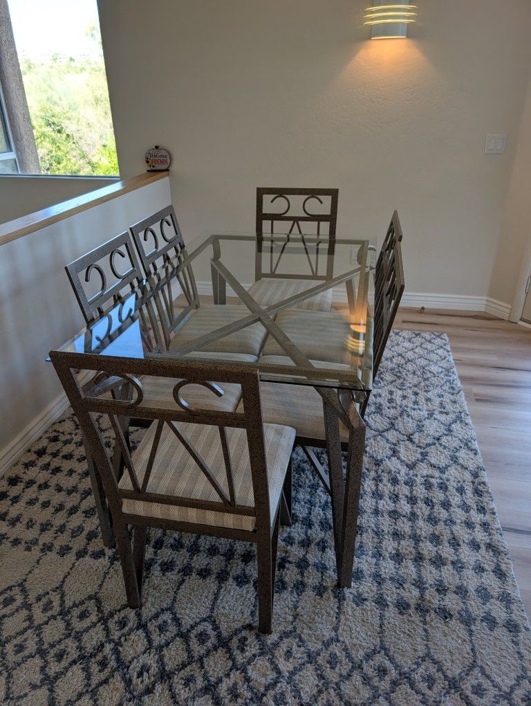 Glass Dining Table And Chairs