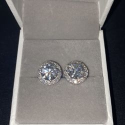 Circle Earrings Mossianite 