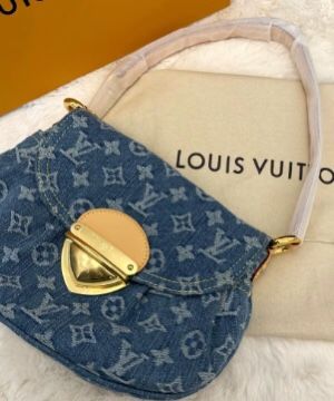 Louis Vuitton blue denim bag