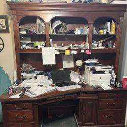 Cherry Wood Desk /2 Pieces