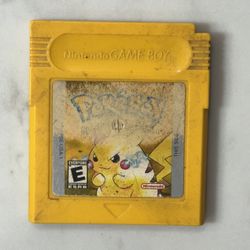 Pokemon Yellow W/ New Battery Authentic Nintendo Gameboy GAME