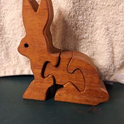 Wooden Rabbit Puzzle