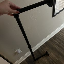 Wall mounted clothes rack & industrial pipe clothes racks (4 pc)