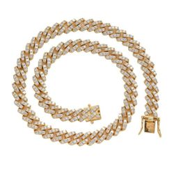 Chain Gold Plated With CZ 
Chain Length18"