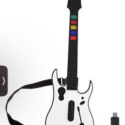 Guitar Hero Guitar With Games PS3/xbox/pc 100$