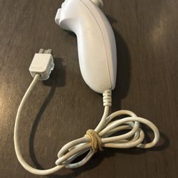 White Nintendo Wii Nunchuck Official Authentic 