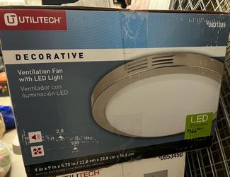 Utilitech LED ventilation fan & light 2 sone