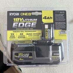 RYOBI ONE+ 18V 4.0 Ah Lithium-Ion HIGH PERFORMANCE EDGE Battery