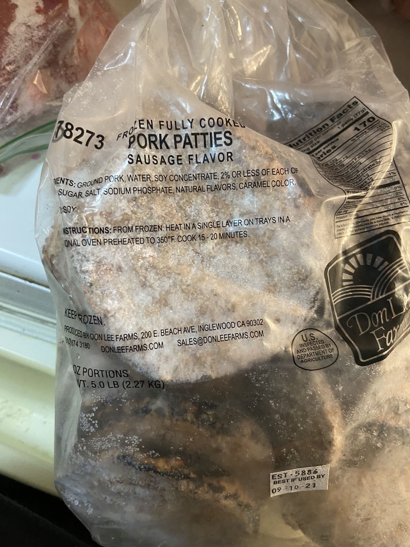 Free pork patties