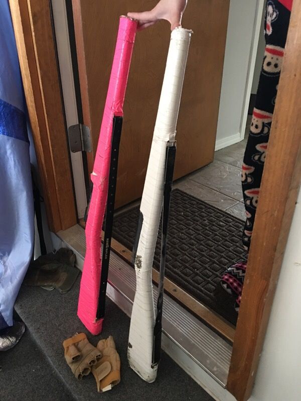 Color guard practice rifles & gloves