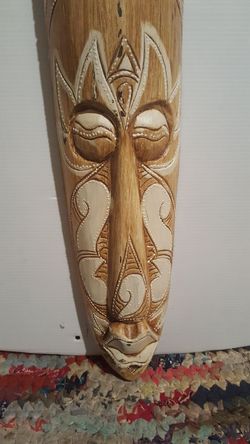 Vintage wood mask (ppu)