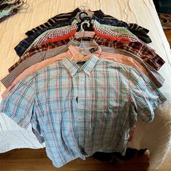 Assorted Mens Short Sleeve Button Up Shirts XL