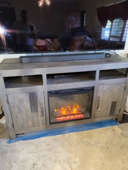Entertainment Center with fire place