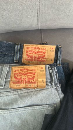501 jeans 38 x 32