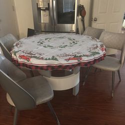 Modern dining glass table