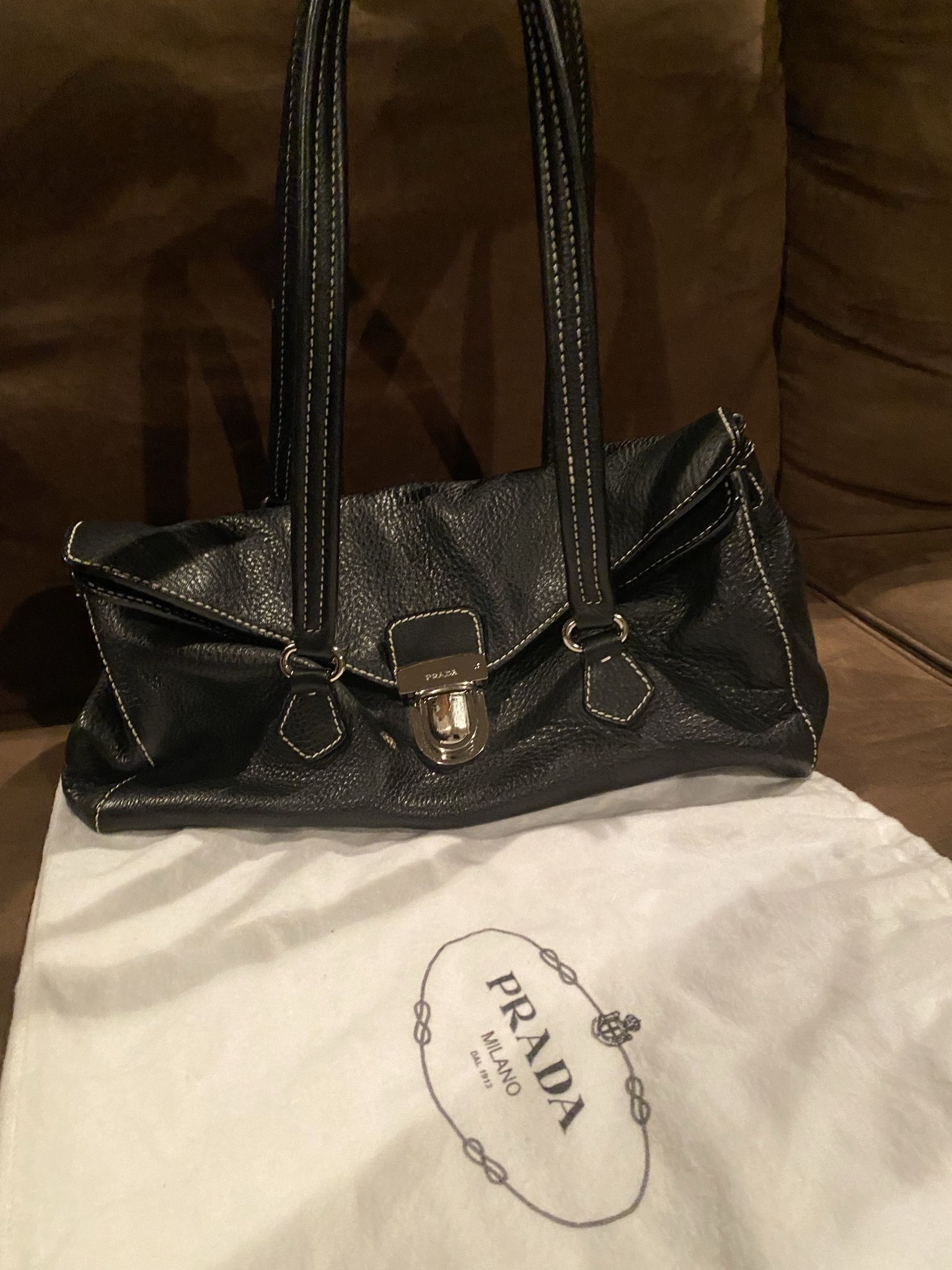 Authentic Black Prada Shoulder Bag 