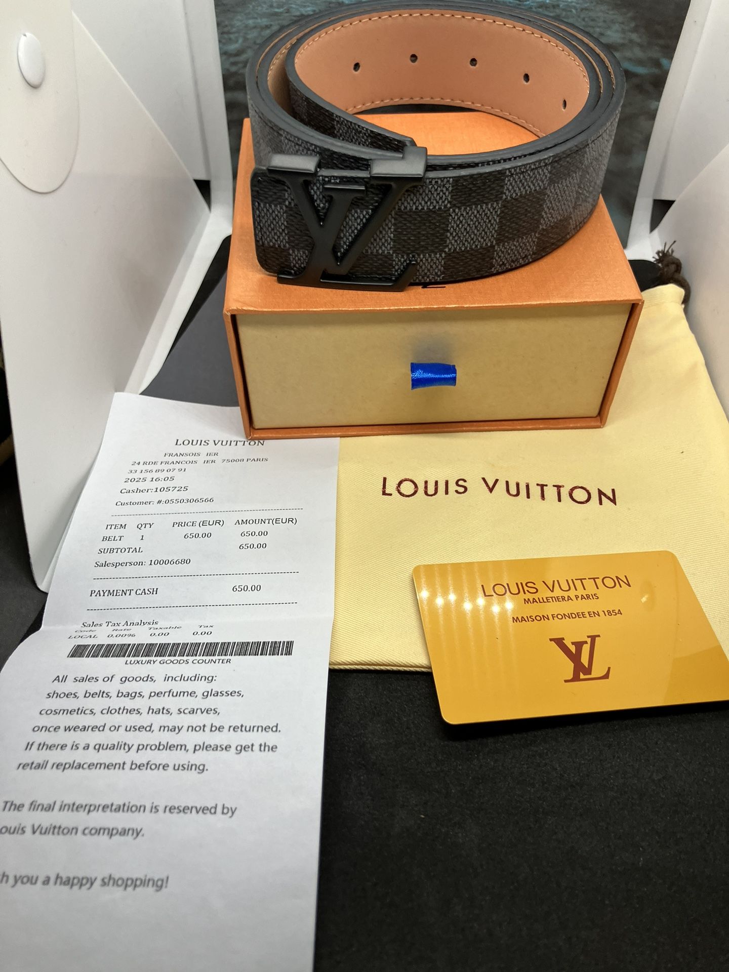 Louis Vuitton Belt NEW