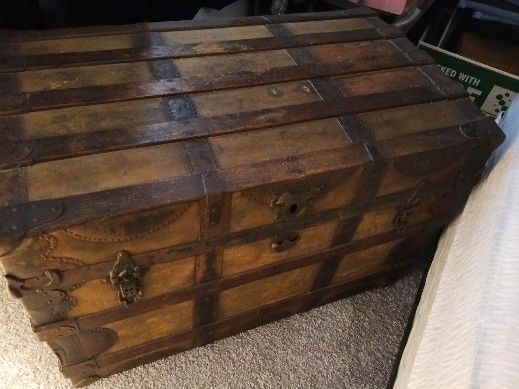 Older Family Shipping Trunk From Late 1800's I'm Told