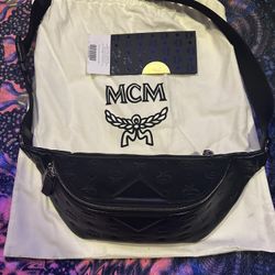 MCM Crossbody Bag (Black Monogram)
