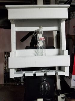 Wine and wine glass rack