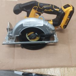 DEWALT DCS566 20V Circular Saw, 20V Cordless Brushless 6.5"" Circular Saw (Bare Tool Only, Bulk Packed), Yellow